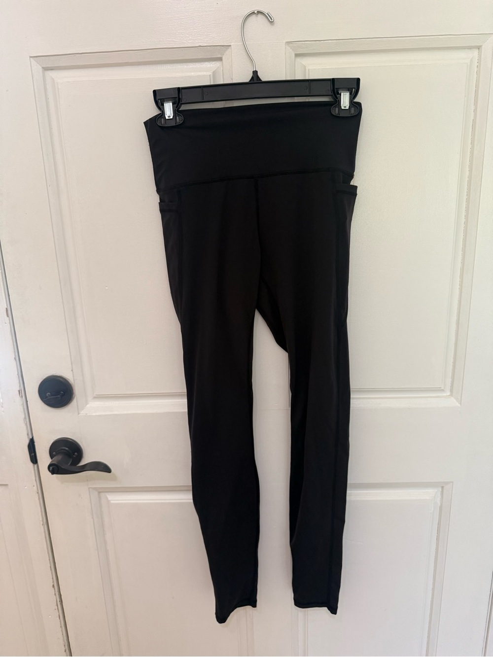 Sunzel High-Waist Black Fitness Leggings with Side Pockets